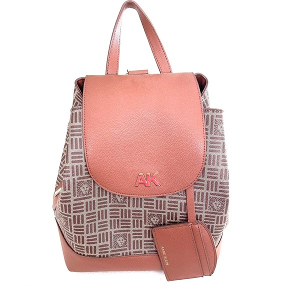 Anne Klein Patterned multi compartment Backpack NWOT - Picture 1 of 16